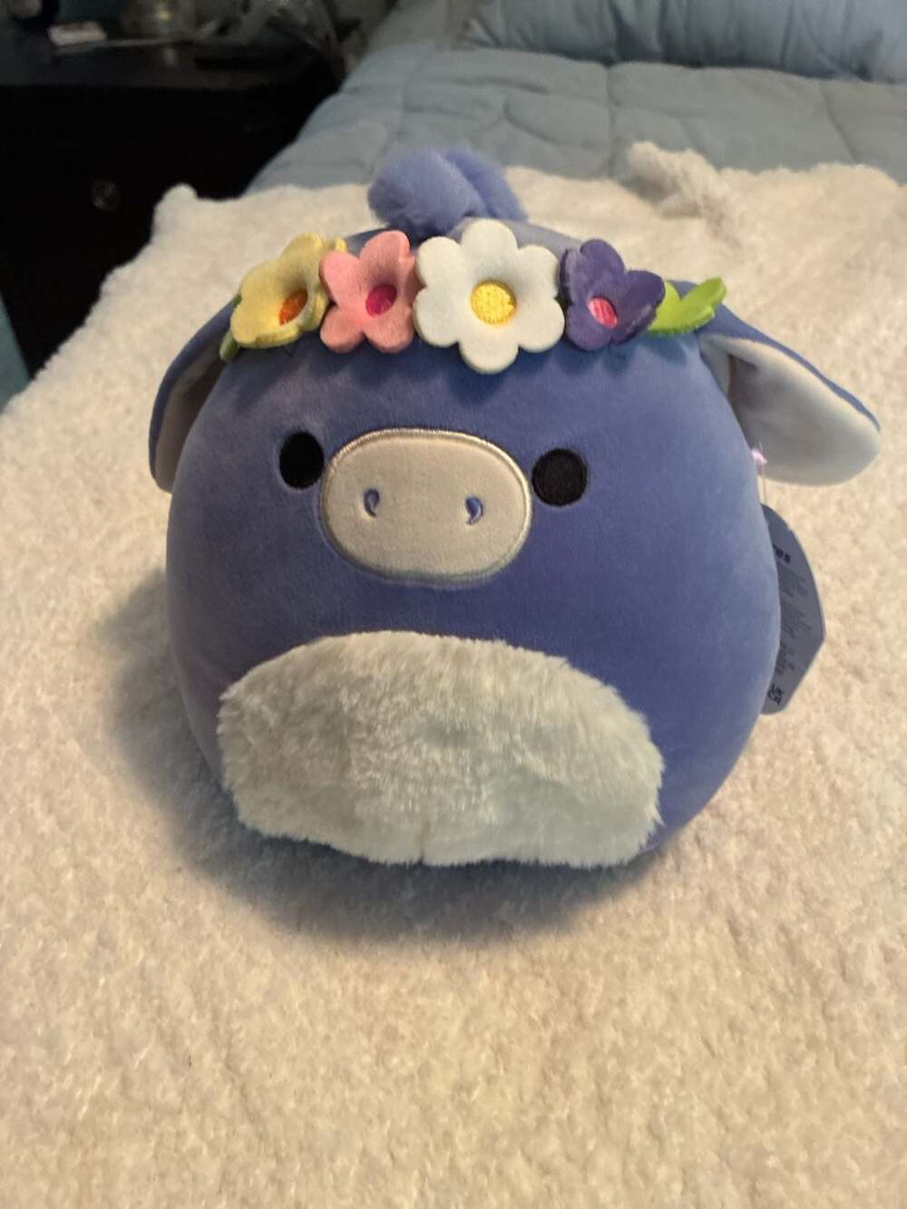 Squishmallows 8" Milanda the Purple Donkey with Floral Crown Plush A636